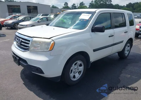 2014 Honda Pilot Lx из США, поврежденный, VIN 5FNYF3H23EB016551